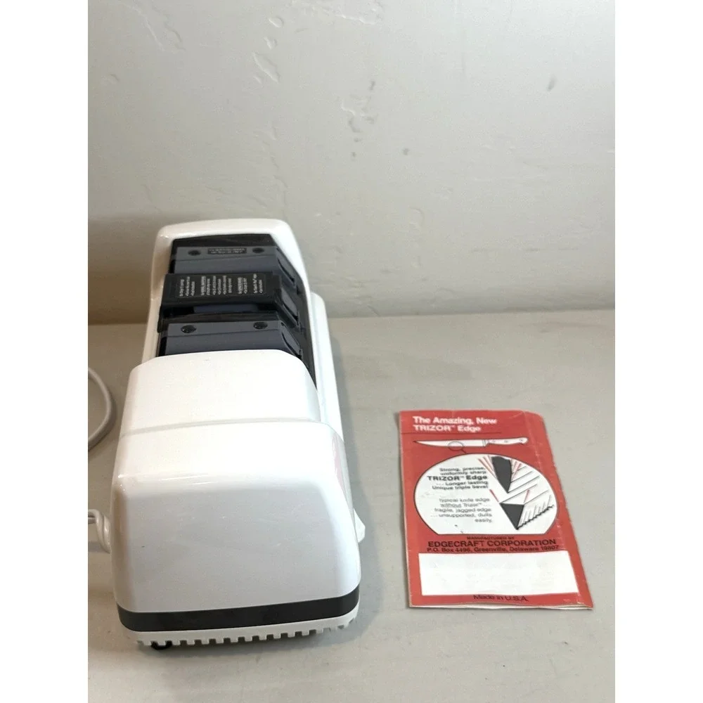 Chef's Choice 120 Electric 3-Stage Diamond Hone Knife Sharpener Label